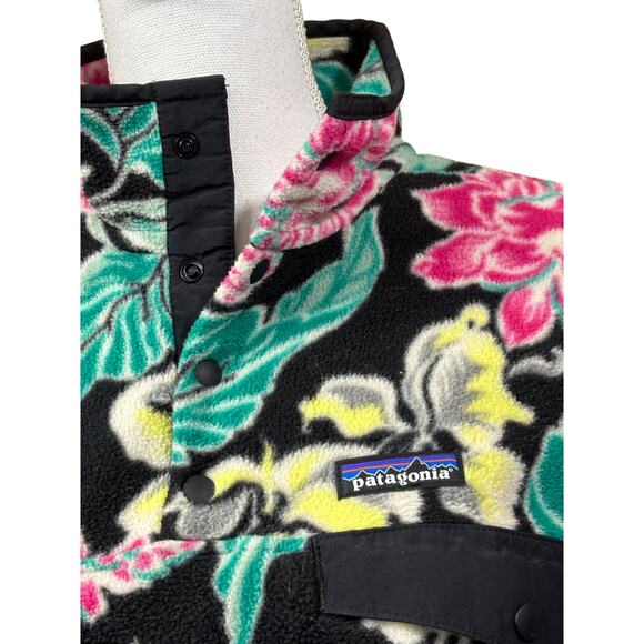 Patagonia Synchilla Mona Hawaiian snap T, retro print, Y2K revival, collectible - Picture 4 of 5